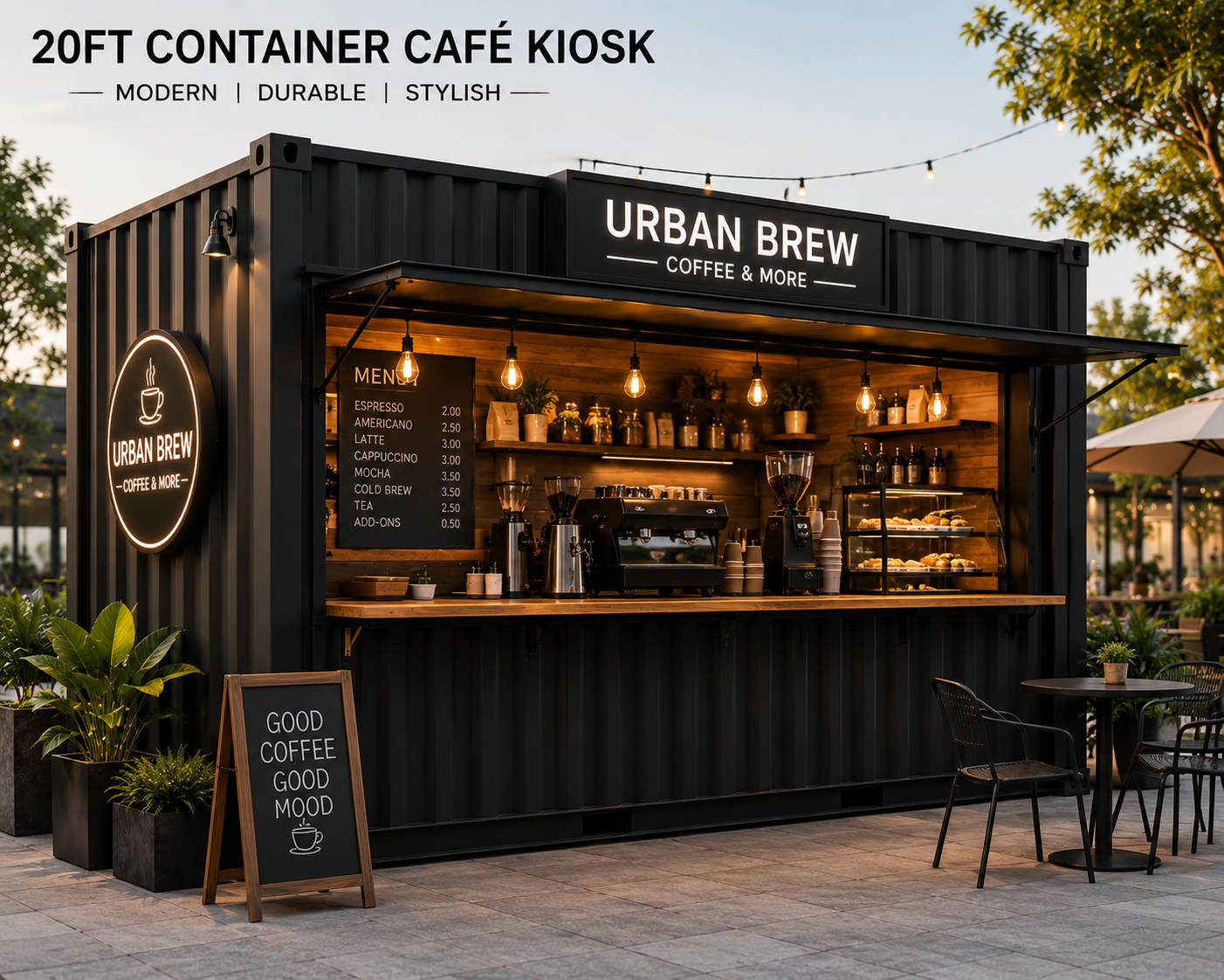 20ft Container Café kiosk