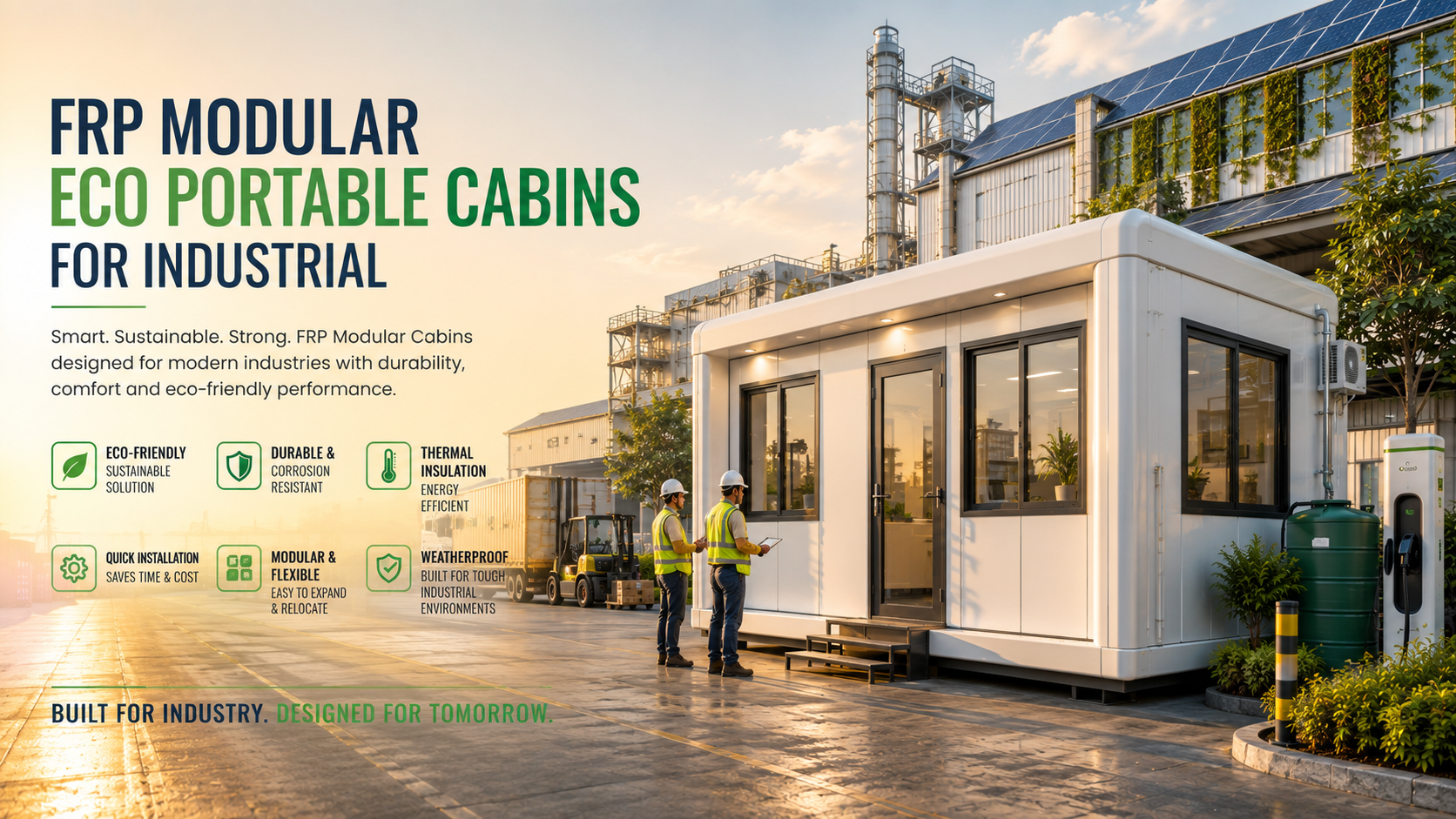 FRP Mobile Portable Office Cabin