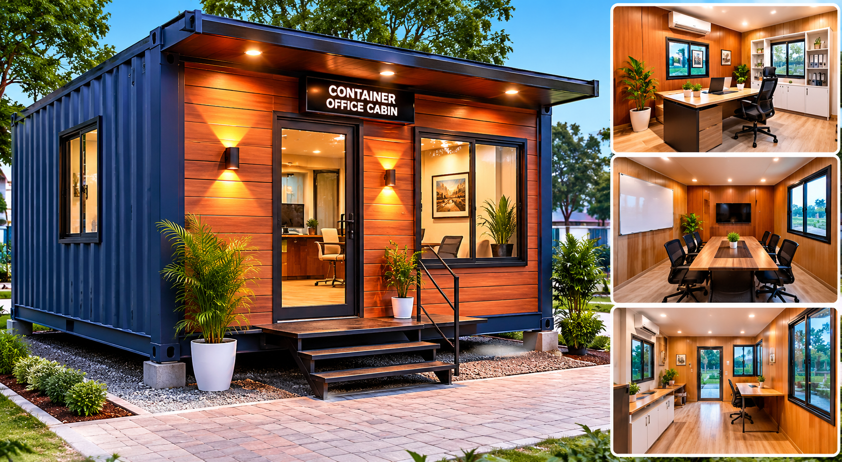 Rectangular MS Transportable Office Containers